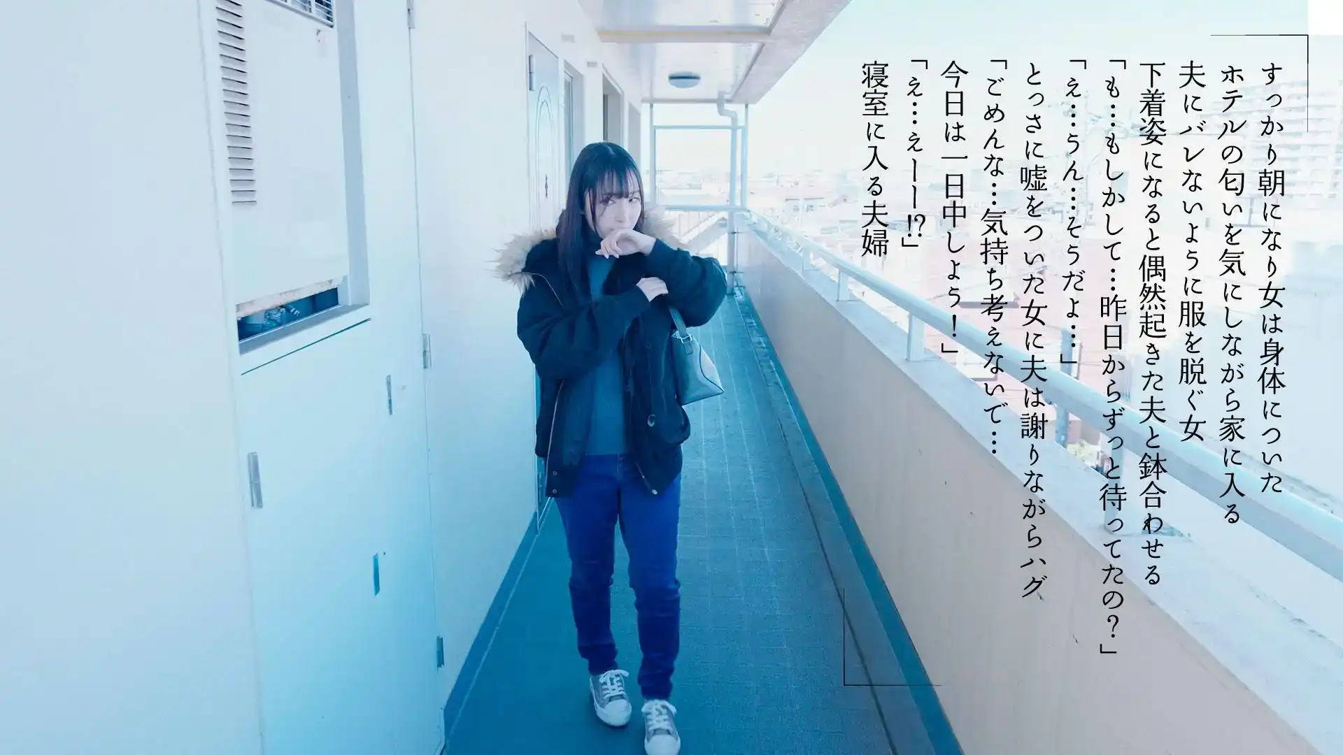 MOON-027 「只是乳交就不算出軌。」 J 罩杯巨乳人妻月野香澄，每晚都會用巨乳來誘惑看似抗壓能力弱的鄰居的劇照4