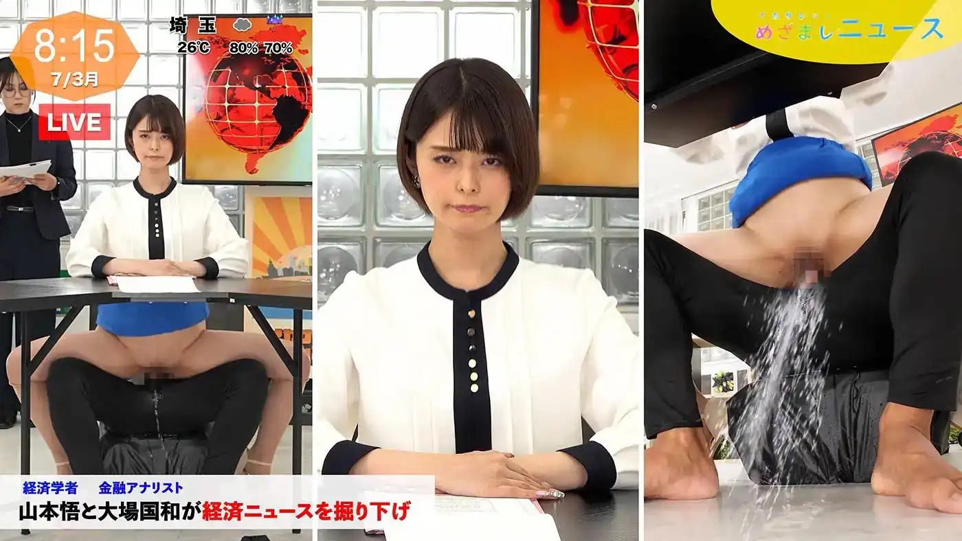 SGKI-021 瘋狂！目間新聞「ON AIR直播時表情不變」，3年經驗的超職業主持人的劇照13