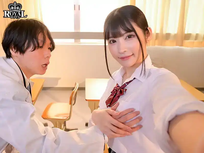 ROYD-197 「我現在只能愛老師了……」清純無邪的巨乳美少女調侃着我這個老師，給了我一個足以摧毀任何成年人理智的誘惑之吻 ~ 胡桃櫻花的劇照19