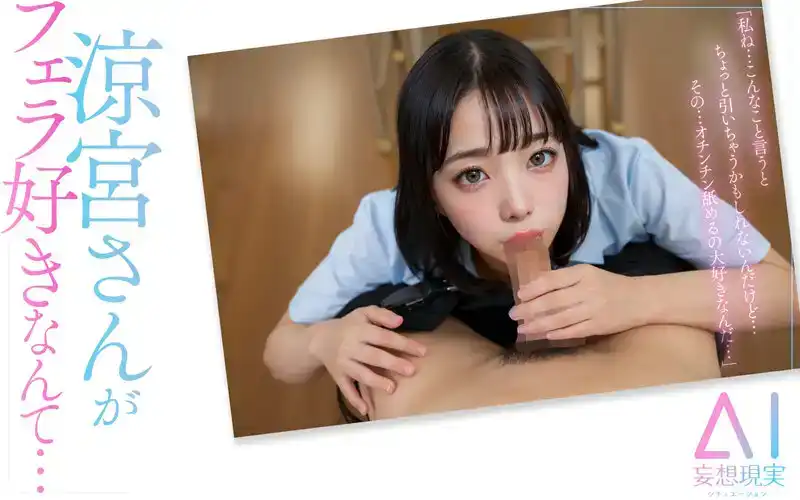 KMAI-001 【妄想AI】發生在我這個垃圾身上的奇跡 - 和SSS顏值的超級美少女放課後的做愛 ~ 涼宮花戀的劇照10