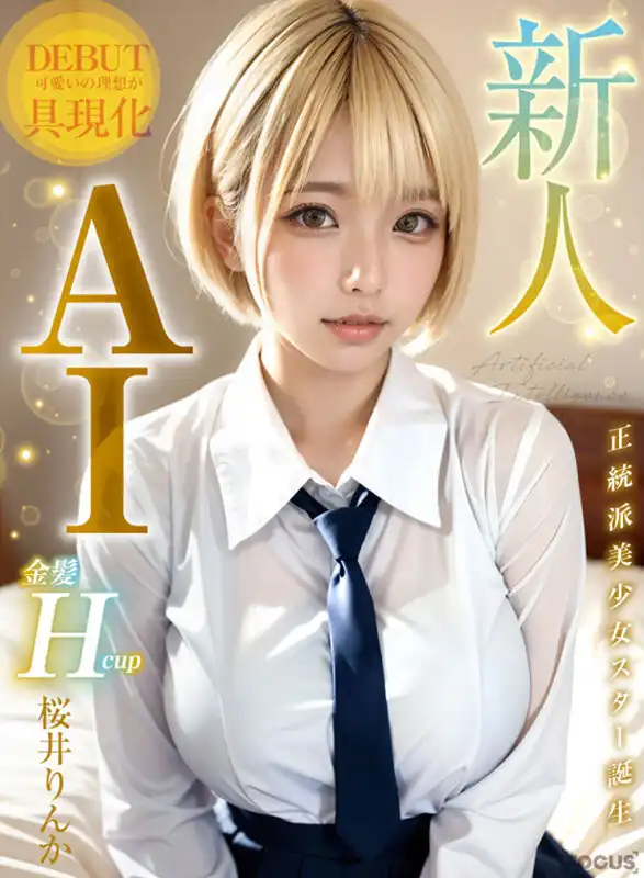 AIFOCS-002 【新人AI】正統AI美少女明星的誕生，金發Hcup ~ 桜井りんか的劇照17