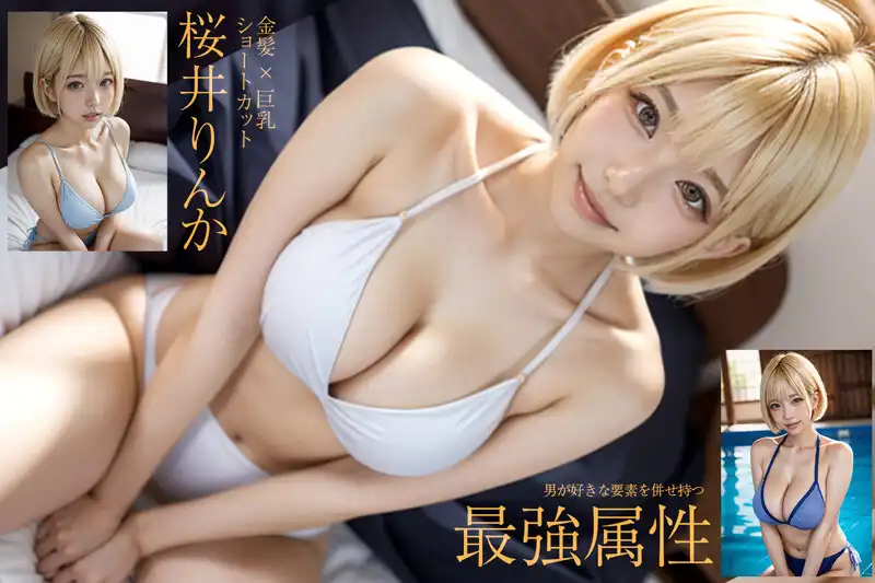 AIFOCS-002 【新人AI】正統AI美少女明星的誕生，金發Hcup ~ 桜井りんか的劇照15