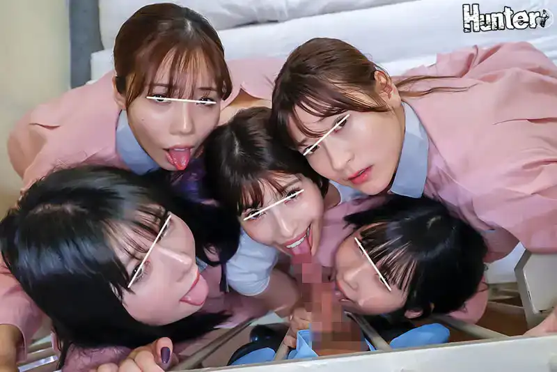 HUNTC-289 「快把你的雞巴拿出來 ！」女子監獄裏的男人，長期被囚禁禁欲的女犯的爭奪戰 ~ 涼花くるみ 藤井蕾菈 千石もなか 若宮葉月的劇照11