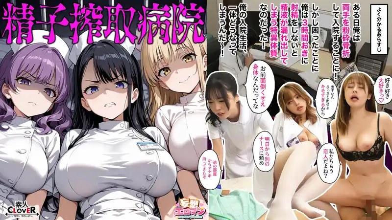 精子榨取醫院：毒舌辣妹護士冷淡啪啪、原不良少女出軌生幹、病嬌護士瘋狂造娃的淫亂住院生活 背景图片