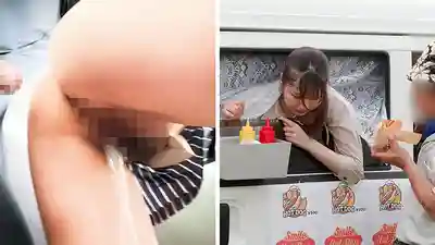 SGKI-071 人氣AV女優挑戰！邊被操邊賣熱狗 ~ 逢月日葵 小阪ひまり 的劇照4