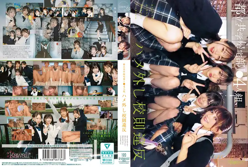 都立高中歸宅部JK閨蜜4人組 放飛自我違反校規的4P後宮大作戰 ~ 日向由奈 西元美紗 北岡果林 幸村泉希  背景图片